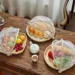 bamboo food net basket