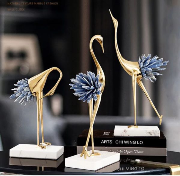 Copper Flamingos Crystal Tail (3)