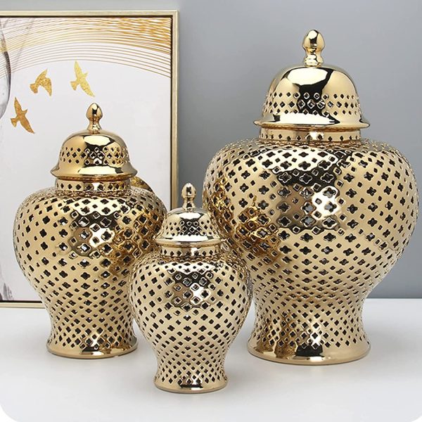 Royal Gold Jars & Urns