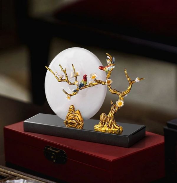 Pair of Jade Love Birds