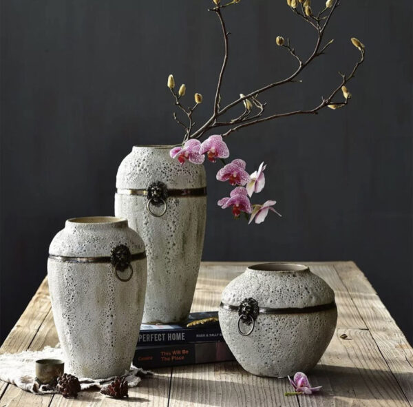 Ceramic Vases (Rustic Off White)