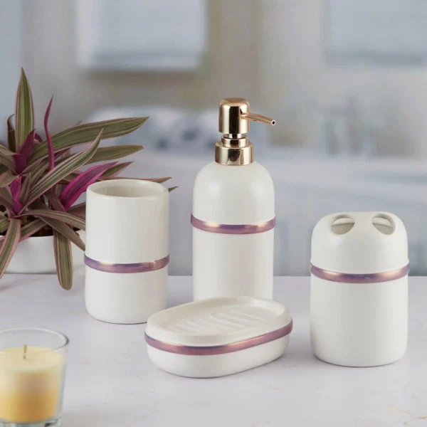 Volta White Bath Set