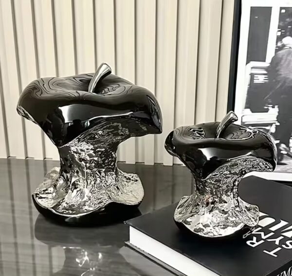 Silver Apple Desk Ornaments